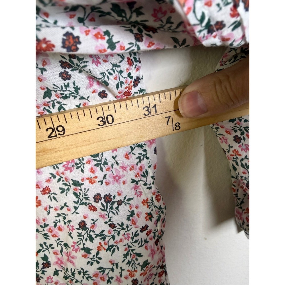 Style & Co Womens Blouse Floral Cotton White Pink 4X - Picture 7 of 8